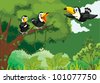 Cartoon Bird Icon Set Stock Vector Illustration 77985541 : Shutterstock