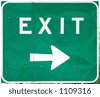 Exit Highway Sign