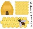 bee hive vector