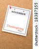 thanksgiving day calendar date