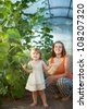 girl with cucumber