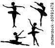 ballet jete silhouette