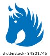 Horse Jumping Stencil