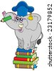 Cartoon Elephant Teacher