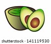 Guacamole And Avocados Stock Vector 72261613 : Shutterstock