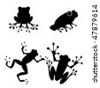 Cartoon Frog Silhouette