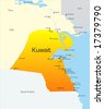 Kuwait Map Vector