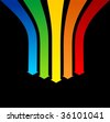 Decrease arrows VECTOR - stock vector
