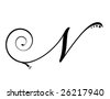 Letter X - Script Stock Vector Illustration 26228365 : Shutterstock