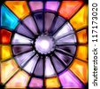 Stained Glass Window With Christmas Drawing Stock Photo 41647549 : Shutterstock