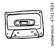 Audio Cassette. Vector Sketch - 107135237 : Shutterstock