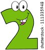 Funny Numbers Cartoon Mascot Characters .Vector Collection - 112431863