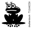 Cartoon Frog Silhouette