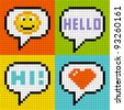 Pixelated Speech Bubble