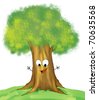 Cartoon Tree Face