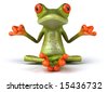 stock photo : Zen frog