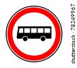 No Bus Sign