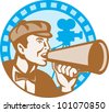  - stock-photo-illustration-of-a-movie-director-shouting-using-bullhorn-with-vintage-film-video-camera-set-inside-101070850
