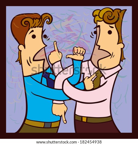 Cartoon Men Talking Two Stock Photos, Images, & Pictures | Shutterstock