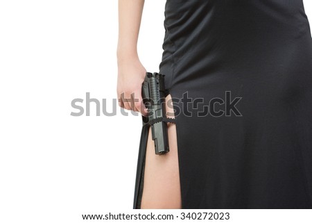 girl holding gun in underwear brookie little sex gif