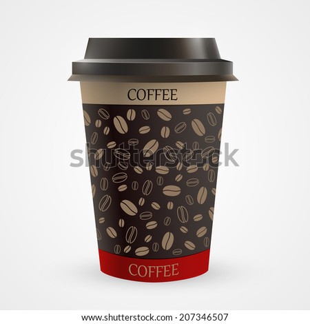 Paper Coffee Cup Vector Paper Coffee Cup Vector