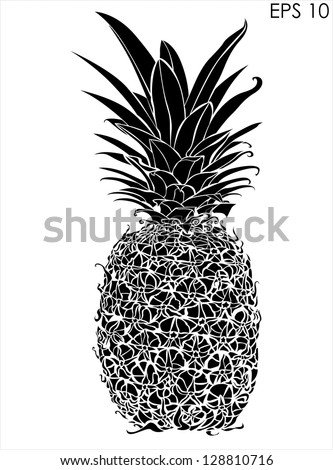 Black And White Design pineapple black white design stock vector 128810716 - shutterstock Black And White Design pineapple black white design stock vector 128810716 - shutterstock