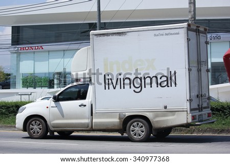 CHIANGMAI THAILAND SEPTEMBER 29 2015 Index Livingmall Pickup Truck Photo At Road CHIANGMAI THAILAND SEPTEMBER 29 2015 Index Livingmall Pickup Truck Photo At Road
