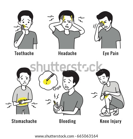 Stomachache Stock Illustrations, Images & Vectors | Shutterstock