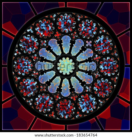 Circular Window Stock Royalty Free