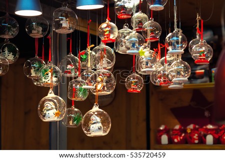 christmas decorations on market vienna stock photo christmas decorations on market vienna stock photo