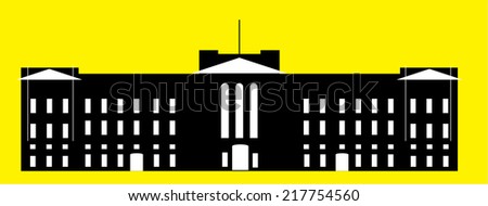 Buckingham Palace Stock Vector 217754560 - Shutterstock