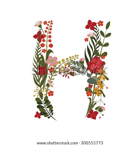 Letter H Flowers Stock Images, Royalty-Free Images & Vectors | Shutterstock