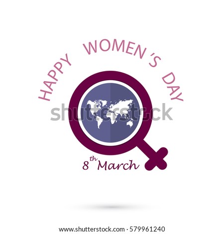 International women's day icon.Women's day symbol.Vector illustration