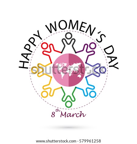 International women's day icon.Women's day symbol.Vector illustration