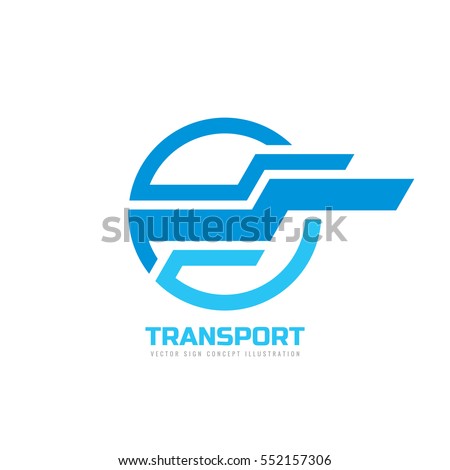 Transport Vector Logo Concept Illustration Abstract Stock Vector ...