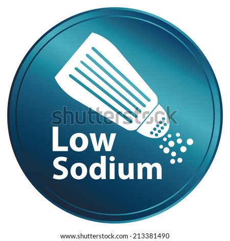 Silver Metallic Style Low Sodium Icon Stock Illustration 177933431 ...