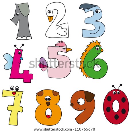 Cartoon numbers Stock Photos, Images, & Pictures | Shutterstock