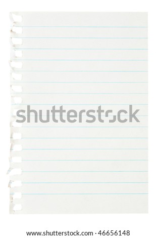 Notebook Paper Stock Vector 21501244 - Shutterstock