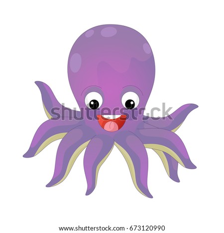 Cute Aquatic Animal Set Vector Stock Vector 21941923 - Shutterstock