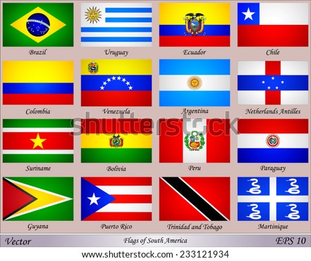 South America Flags Stock Images, Royalty-Free Images & Vectors ...