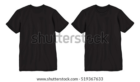 black t shirt template