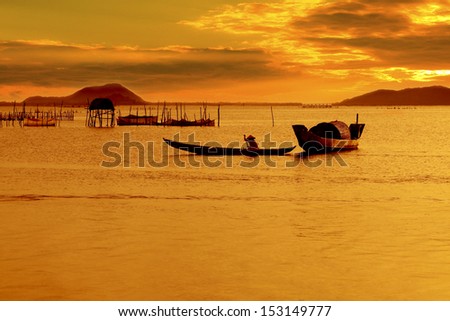 Cau Hai lagoon (Thua Thien Hue, Vietnam)