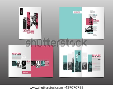 Template design, Layout, Brochure ,Geometric Abstract Modern Backgrounds