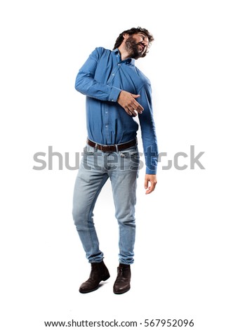 Young Cool Man Full Body Scared Stock Photo 567952096 - Shutterstock