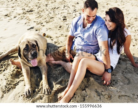 adult dogs with relaxing vacation