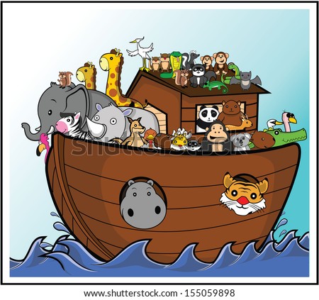 Stock Images similar to ID 76488079 - noah's ark cartoon.