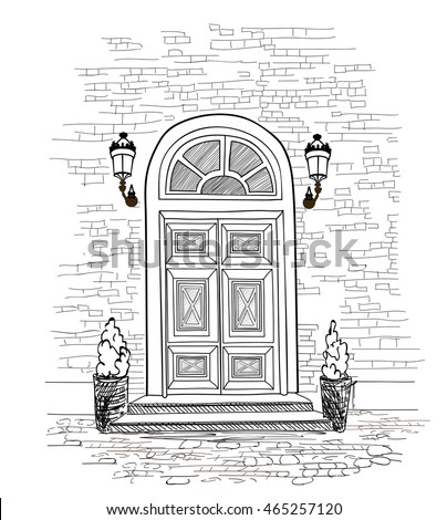 Front Door Drawing door sketch stock images, royalty-free images & vectors | shutterstock Front Door Drawing door sketch stock images, royalty-free images & vectors | shutterstock