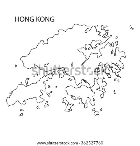 Hong Kong Map Stock Photos, Images, & Pictures | Shutterstock