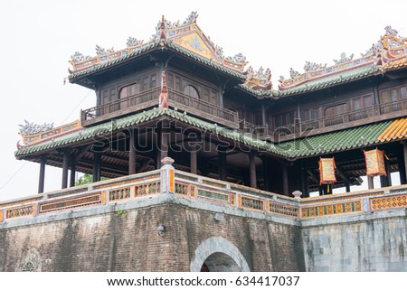 Hue, Vietnam - Mar 14 2017: Hue Royal Palace(UNESCO World Heritage). a famous Historical site in Hue, Vietnam.
