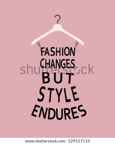 Fashion Woman Dress Words Vector Illustration Stock Vector 141355090 ...